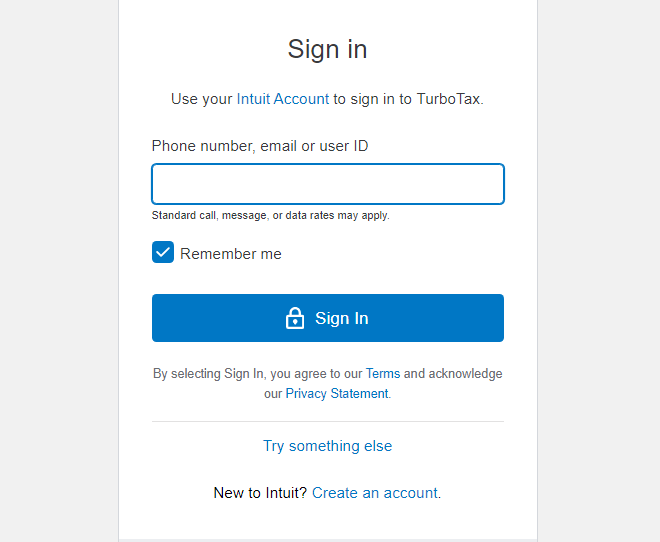 turbotax-sign-up-page